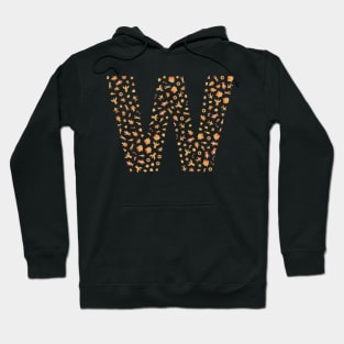 Letter W Initial Christmas Decorations Gingerbread Hoodie